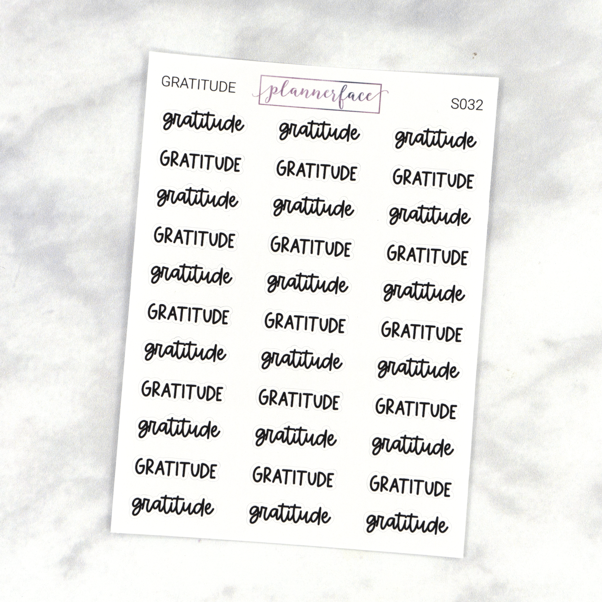 Gratitude | Scripts by Plannerface