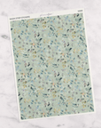 Green Leaves Floral | Washi Tape Strips by Plannerface