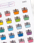 Grocery Basket Multicolour Doodles by Plannerface