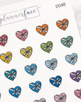 Heart Gift Box Doodles by Plannerface