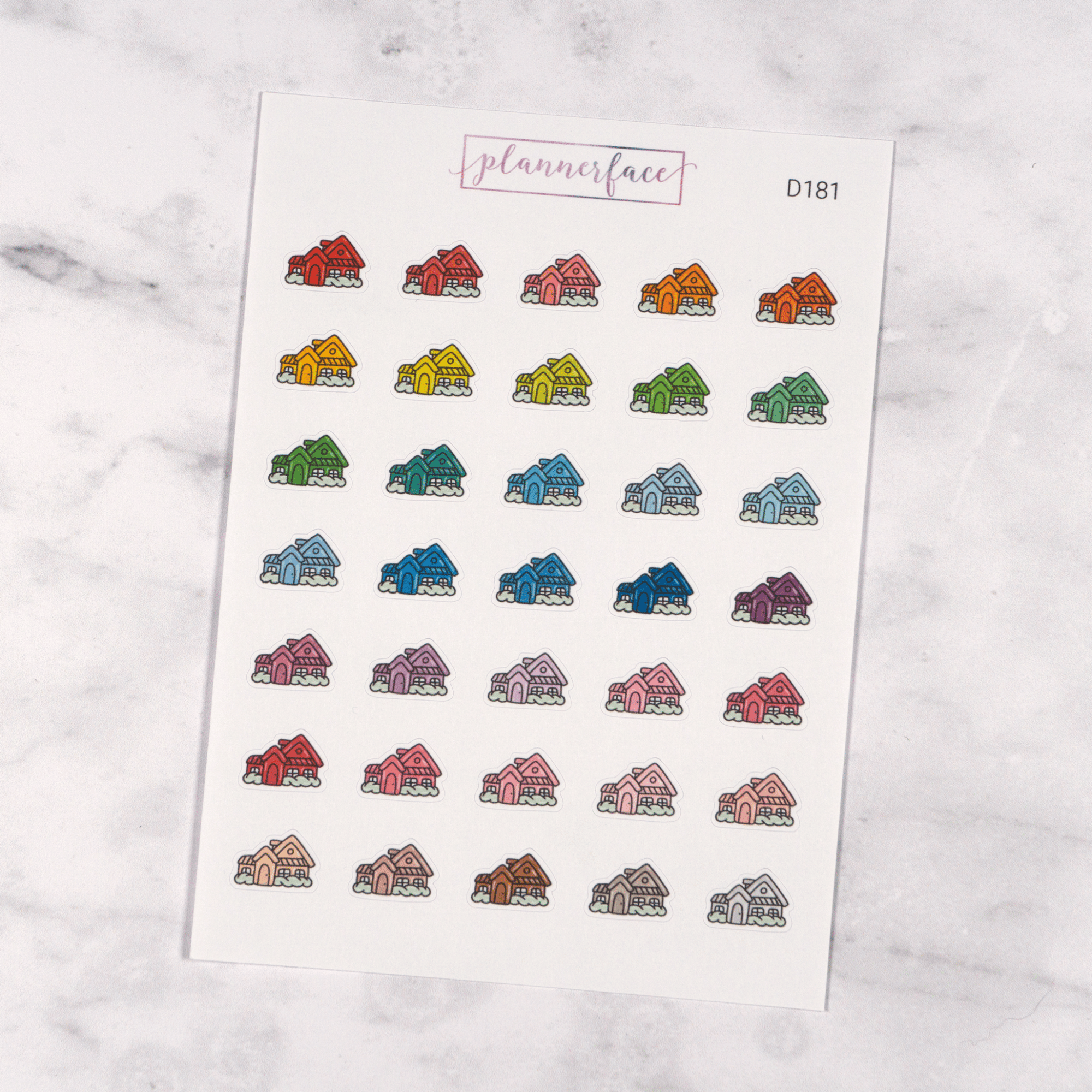 Home Multicolour Doodles by Plannerface