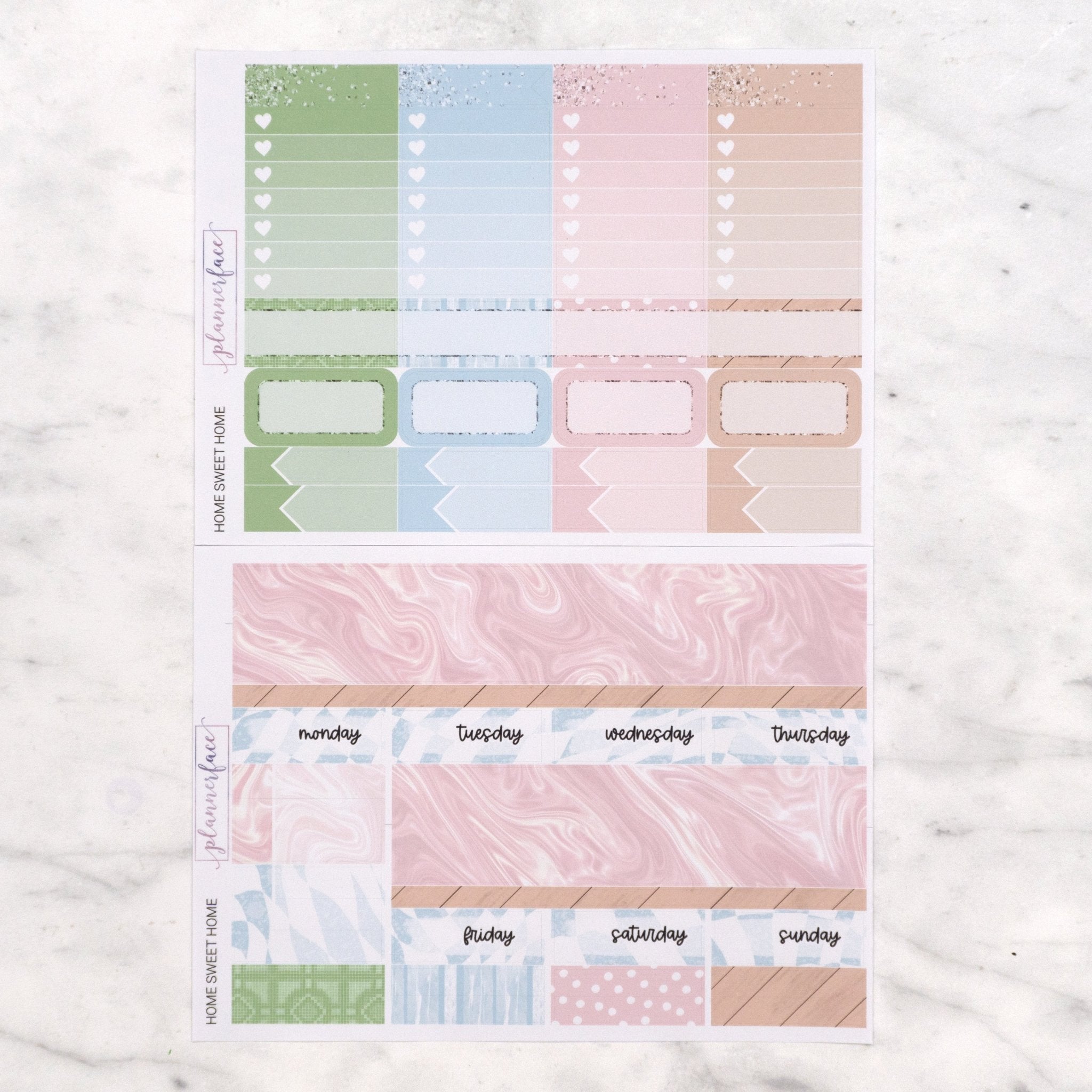 Home Sweet Home Weekly Kit by Plannerface