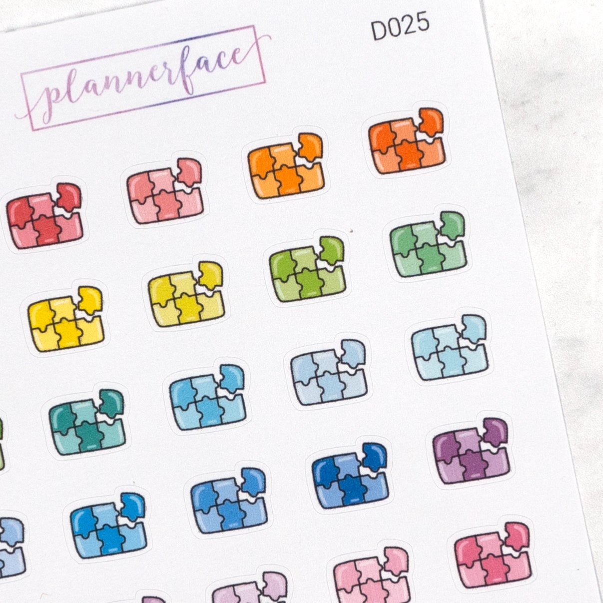 Jigsaw Puzzle Multicolour Doodles by Plannerface