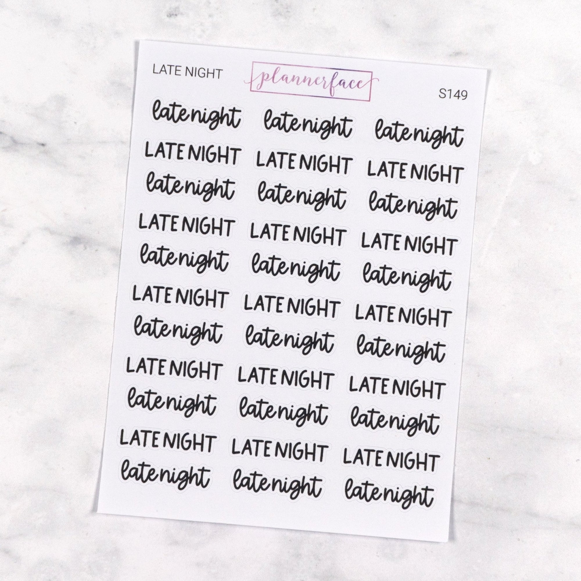 Late Night | Scripts by Plannerface