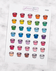 Laundry Basket Multicolour Doodles by Plannerface