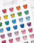 Laundry Basket Multicolour Doodles by Plannerface
