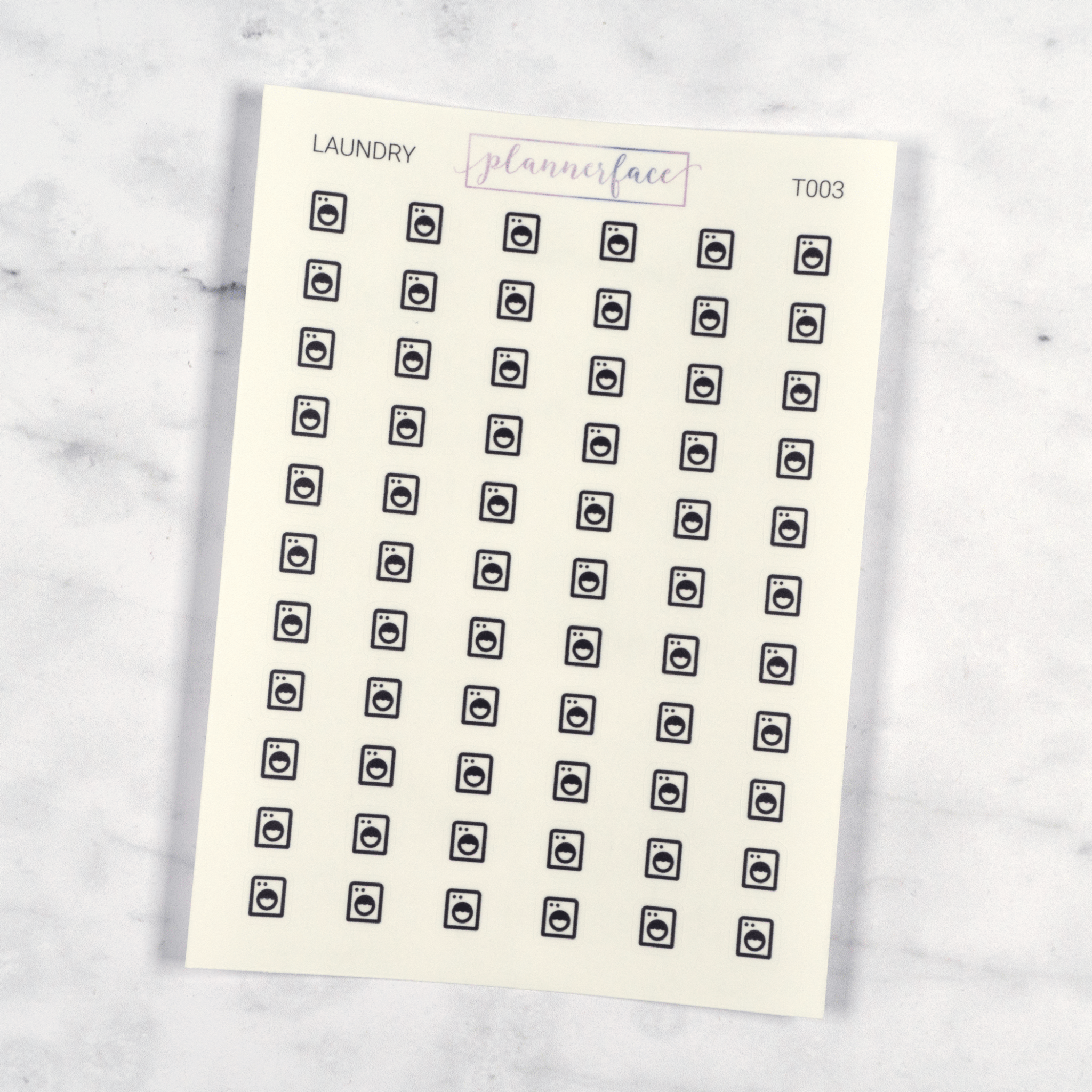 Laundry Transparent Icon Stickers by Plannerface