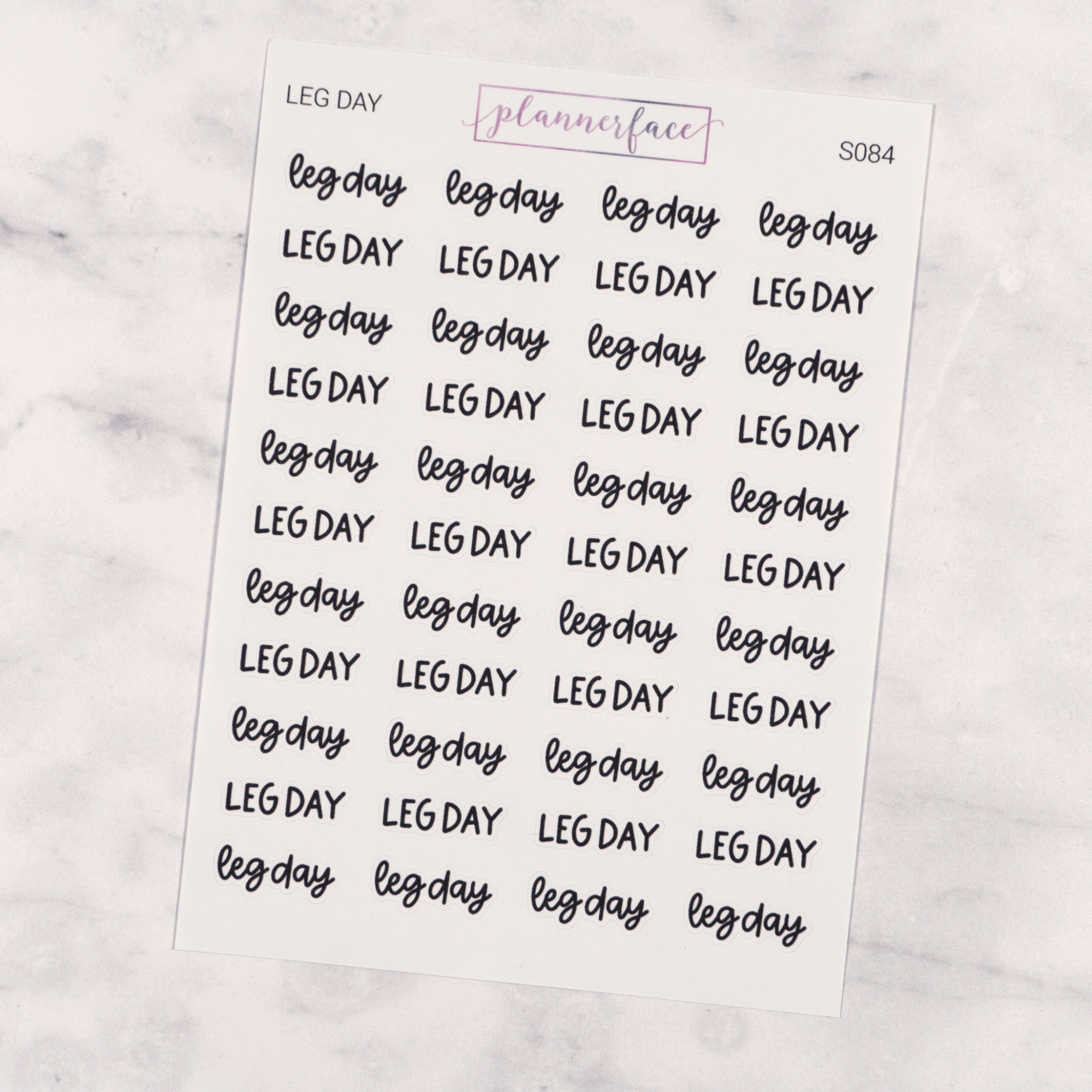 Leg Day | Scripts by Plannerface