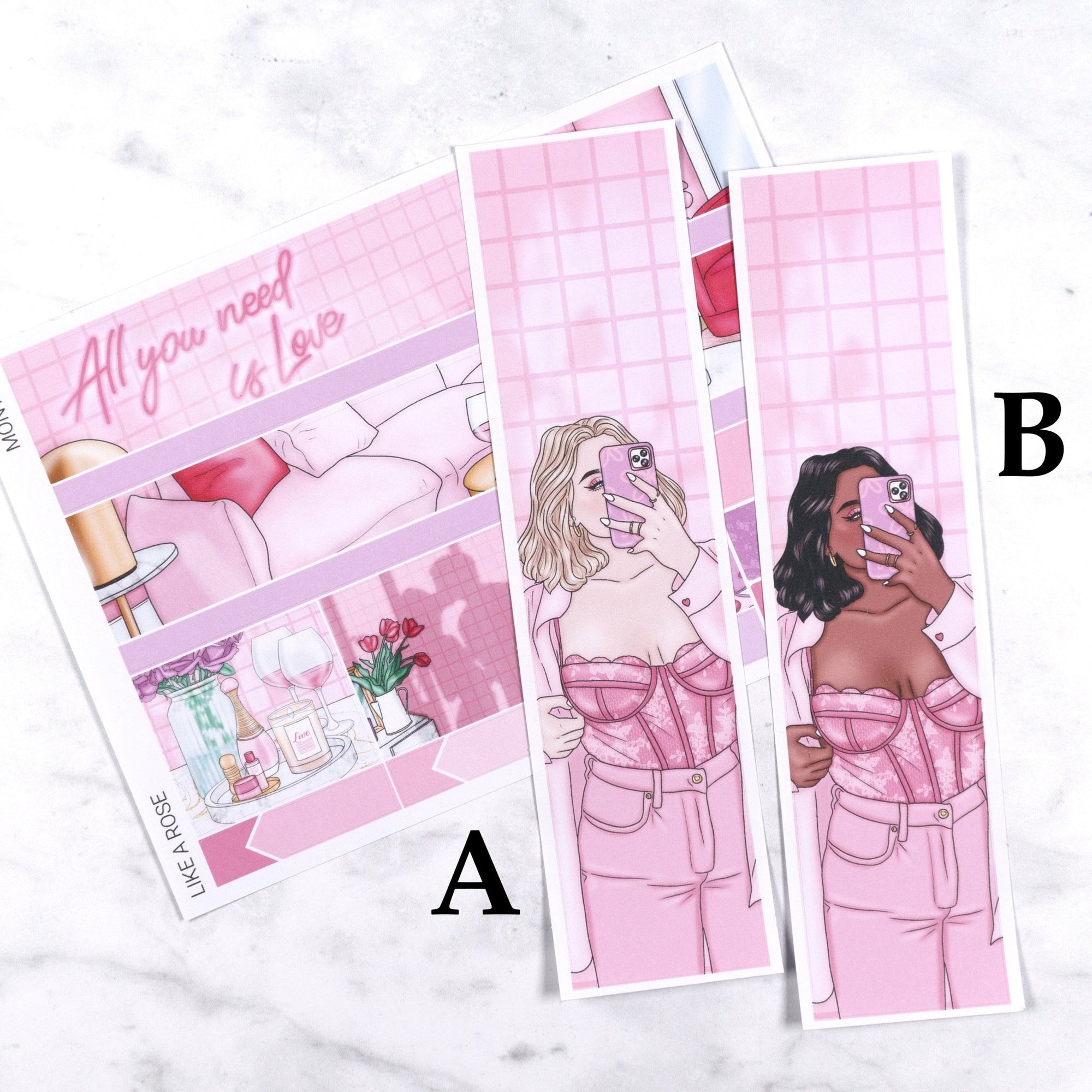 Like A Rose Monthly Kit by Plannerface