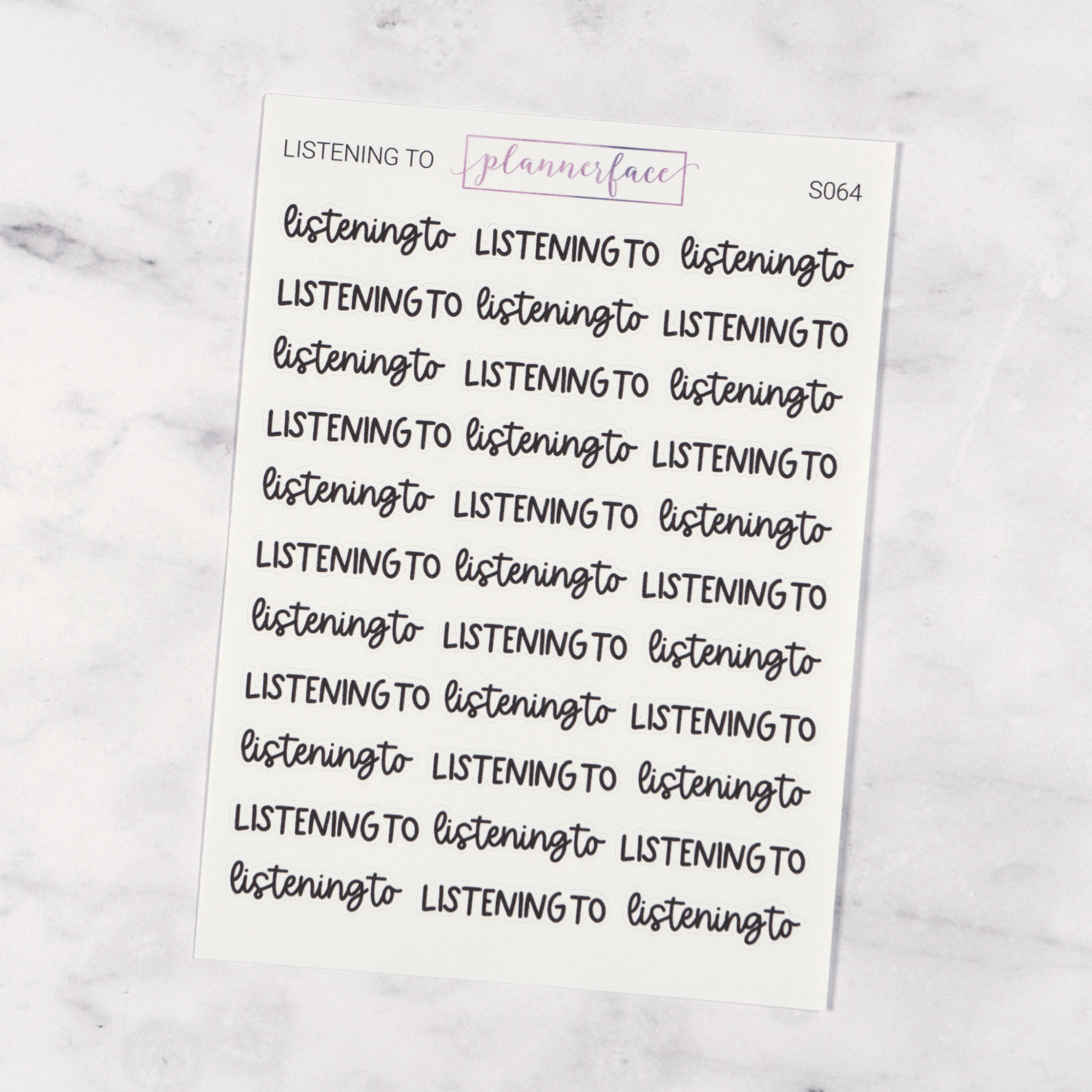 Listening To | Scripts by Plannerface