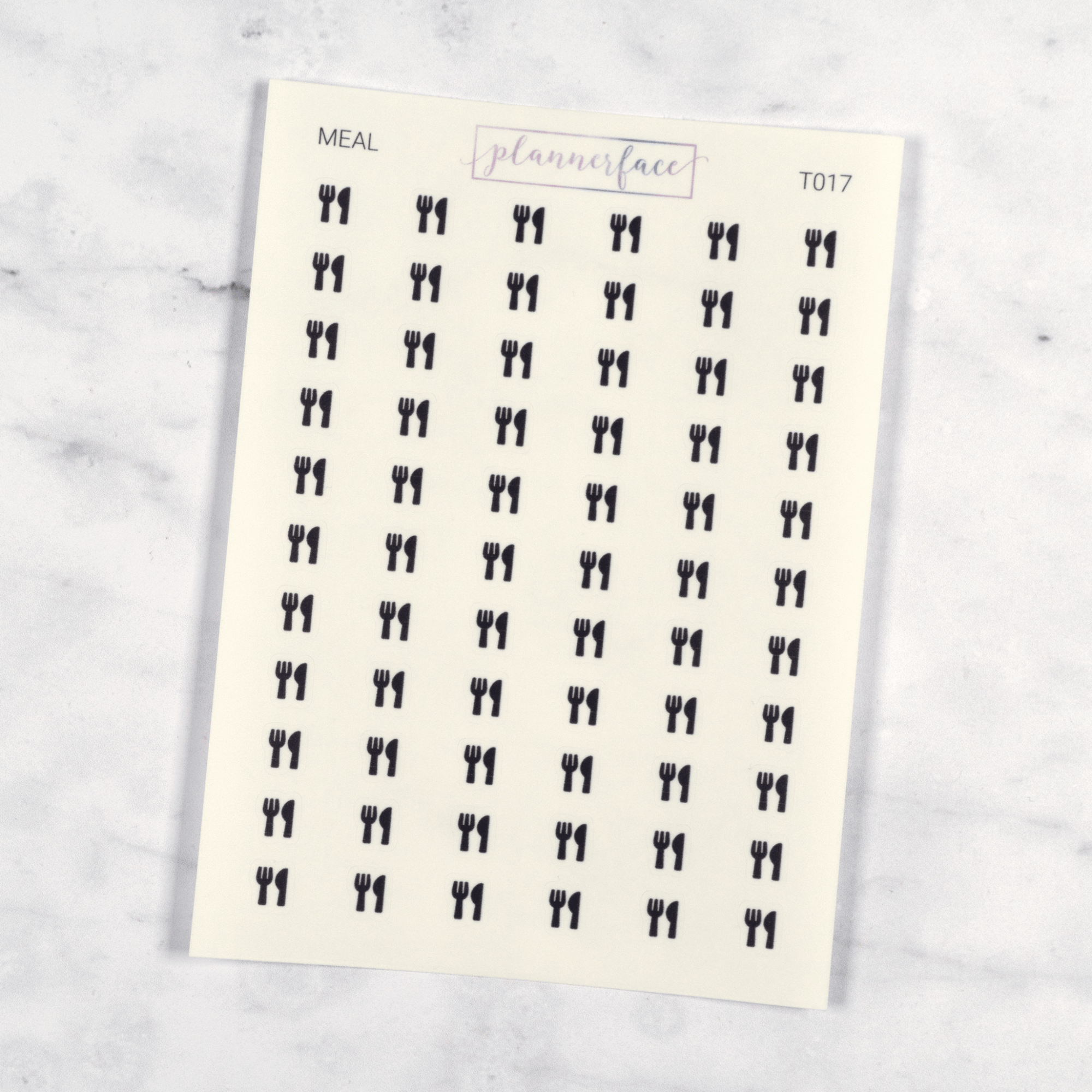 Meal Transparent Icon Stickers by Plannerface