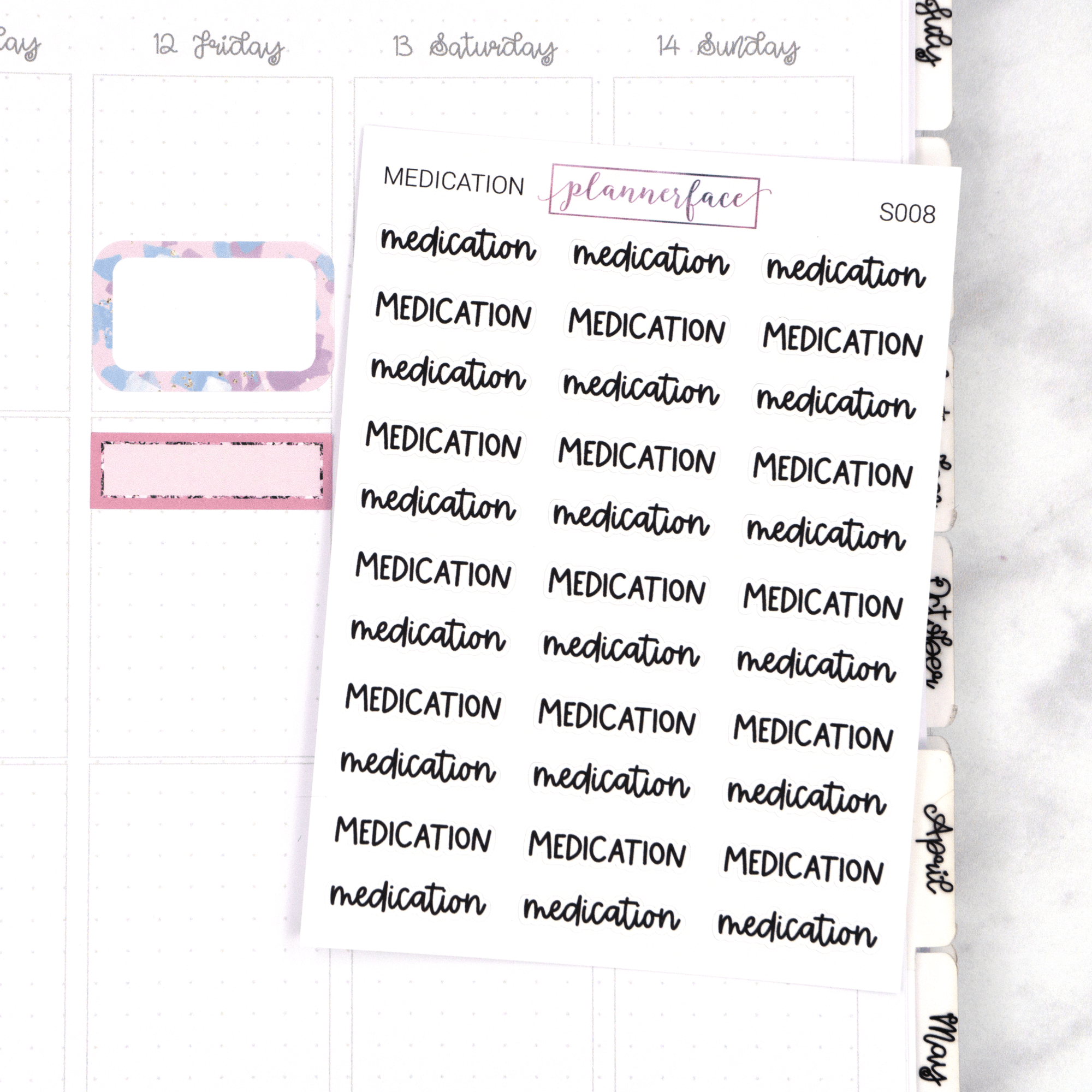 Medication | Scripts by Plannerface
