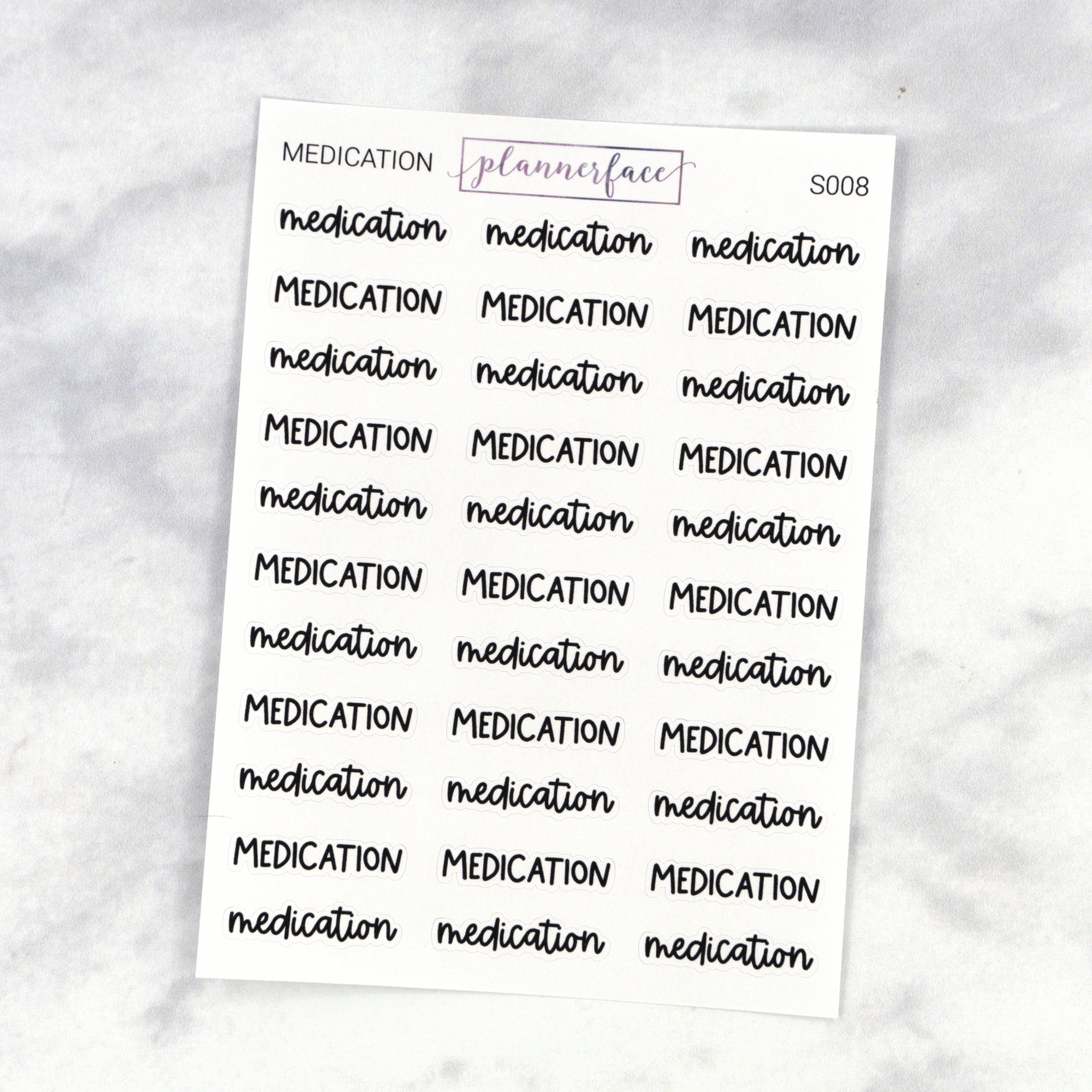 Medication | Scripts by Plannerface