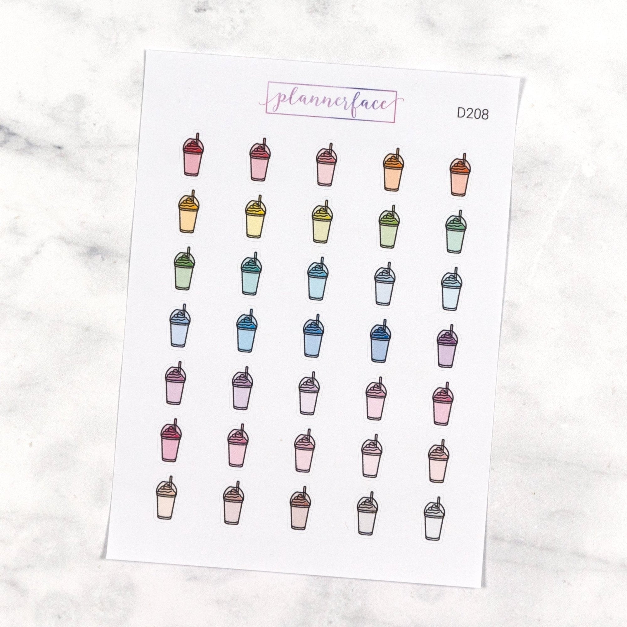 Milkshake Multicolour Doodles by Plannerface