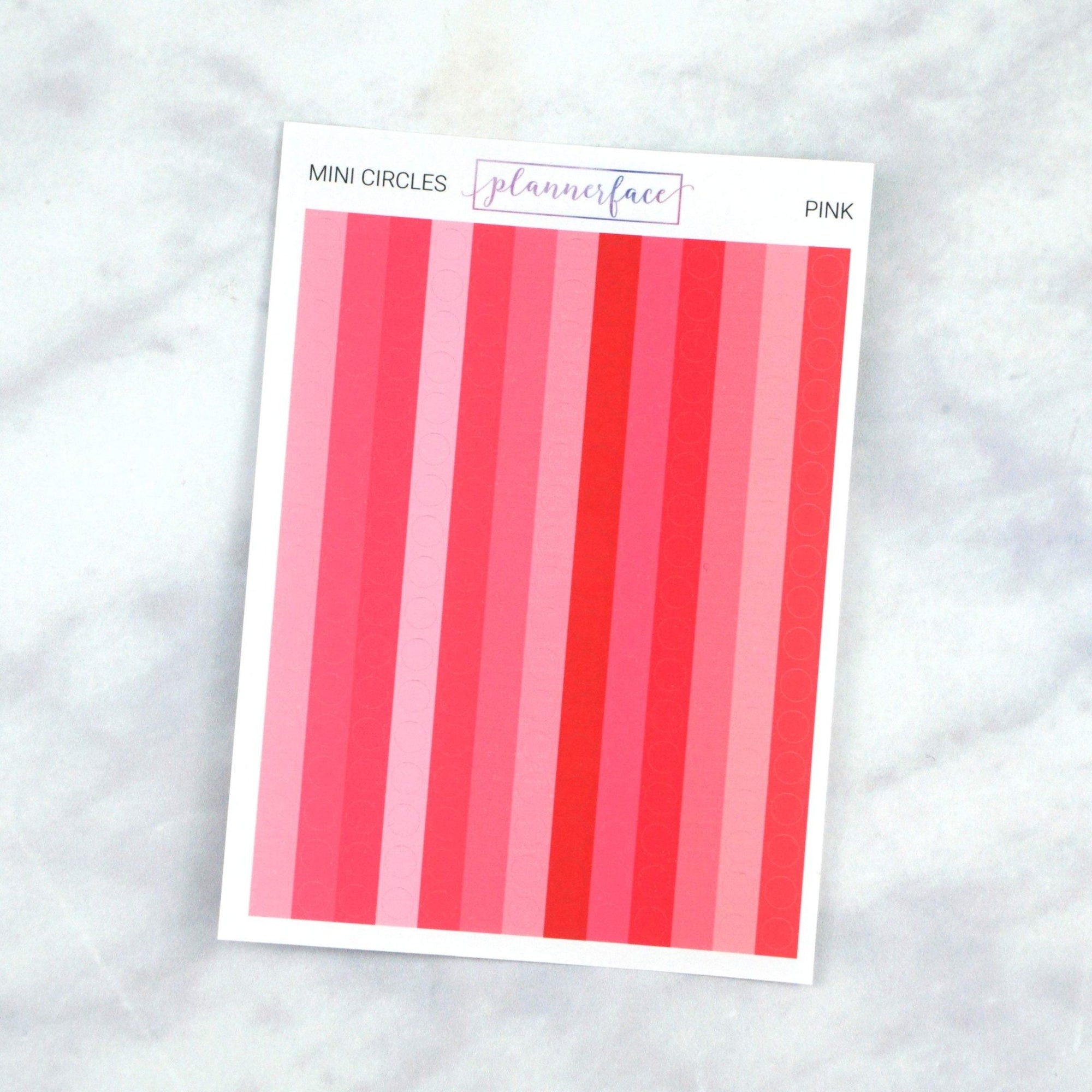 Mini Circles - PINK | Multicolour by Plannerface