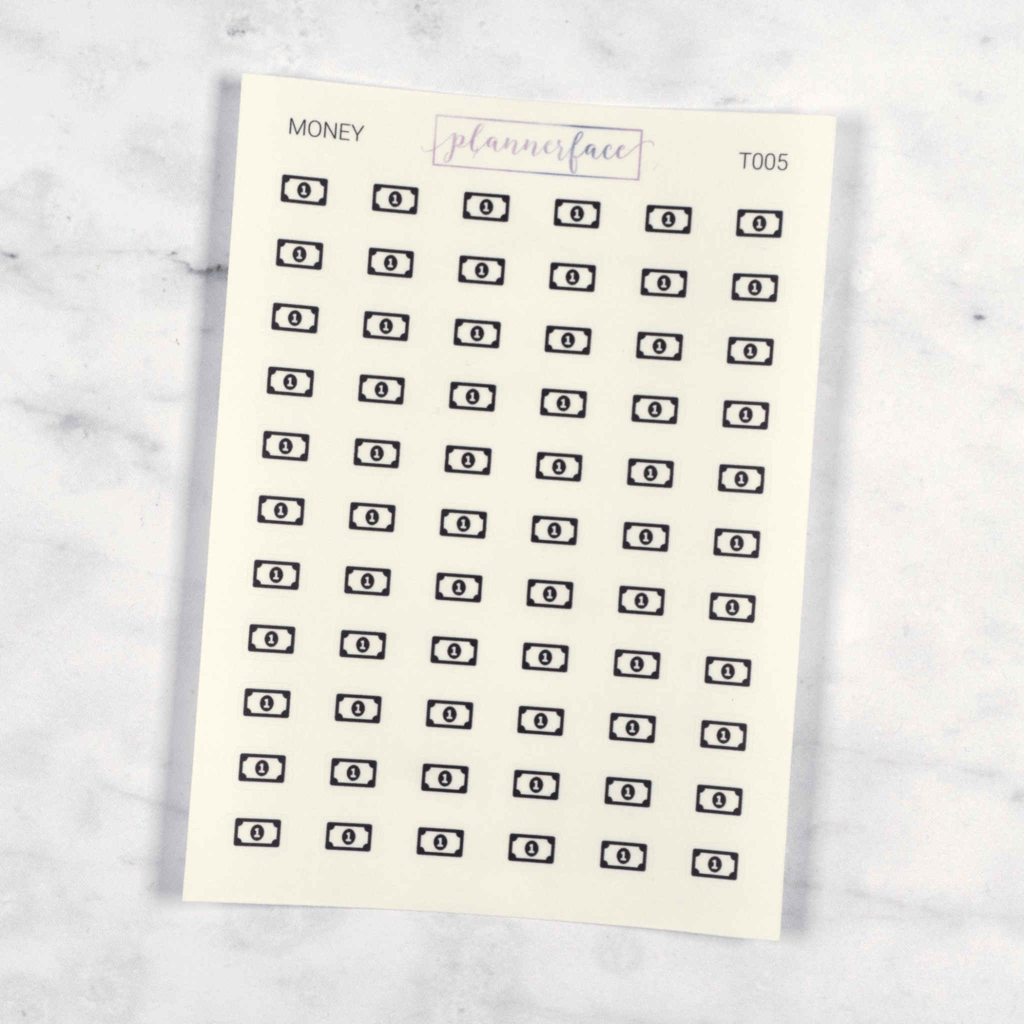 Money Transparent Icon Stickers by Plannerface
