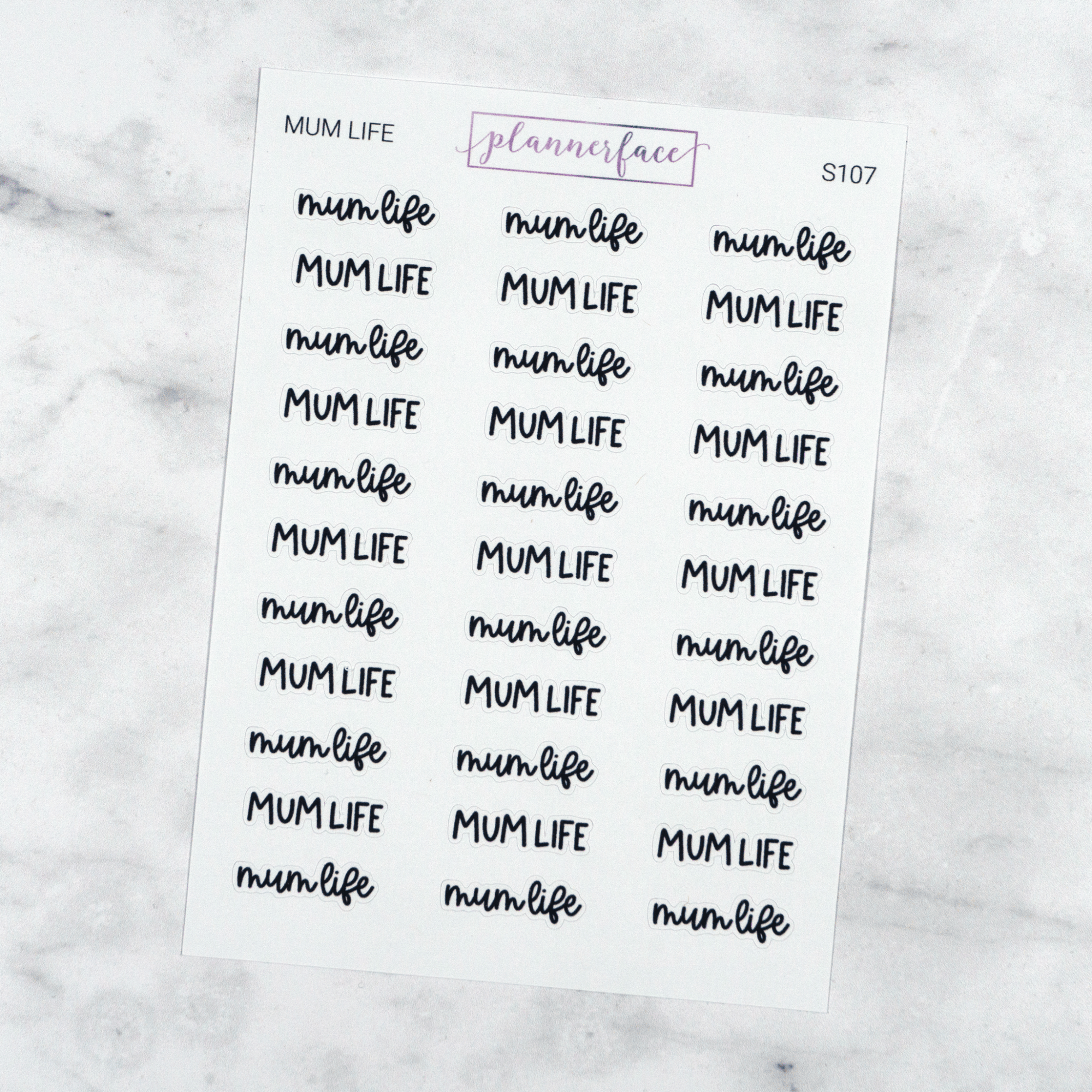 Mum Life | Scripts by Plannerface