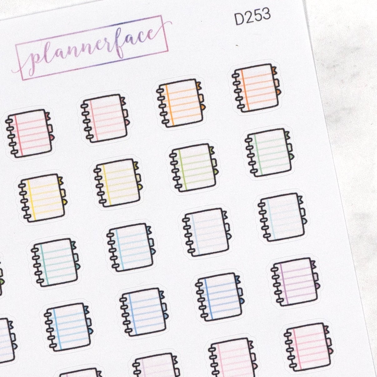 Notebook Multicolour Doodles by Plannerface