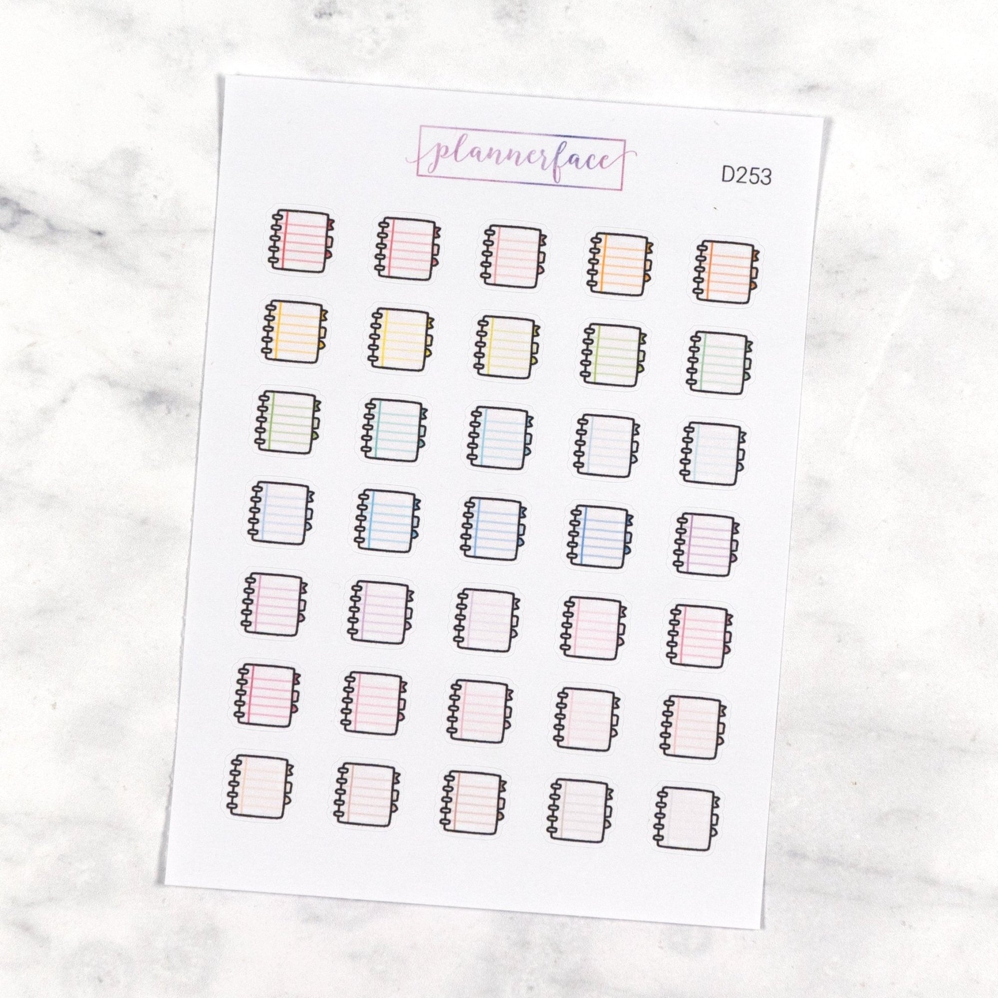 Notebook Multicolour Doodles by Plannerface