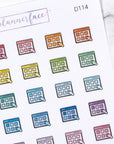 Online Shopping Multicolour Doodles by Plannerface