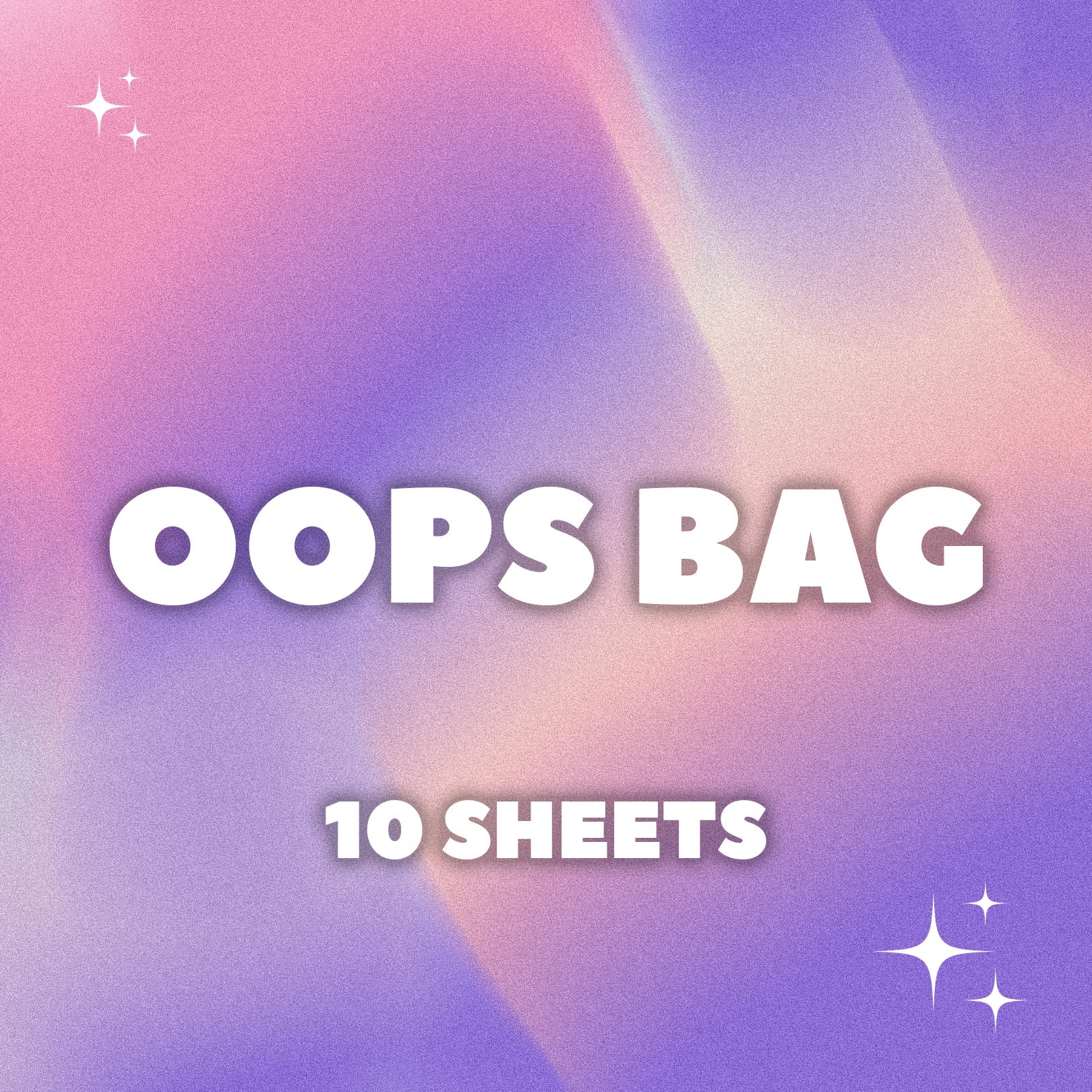Oops Bag (10 Sheets) by Plannerface