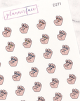 Painted Nails (Dark) Multicolour Doodles by Plannerface