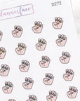 Painted Nails (Light) Multicolour Doodles by Plannerface