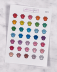 Paw Print Multicolour Doodles by Plannerface