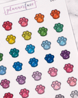 Paw Print Multicolour Doodles by Plannerface