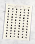 Paw Print Transparent Icon Stickers by Plannerface