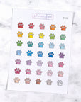 Paw Print V2 Multicolour Doodles by Plannerface