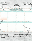 Peachy A5 Planning Notes Weekly Notepad by Plannerface