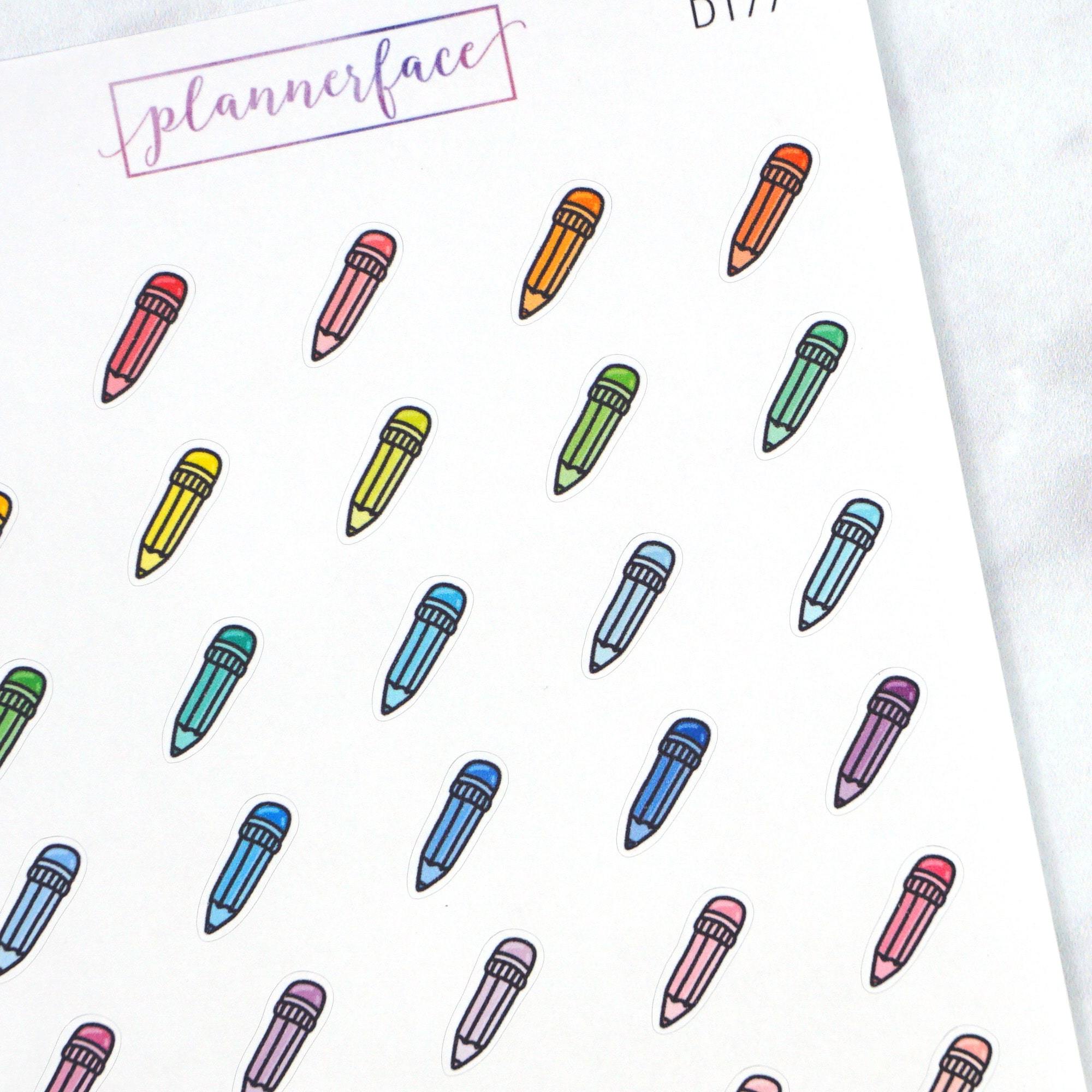 Pencil Multicolour Doodles by Plannerface