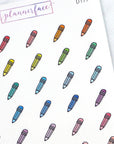 Pencil Multicolour Doodles by Plannerface