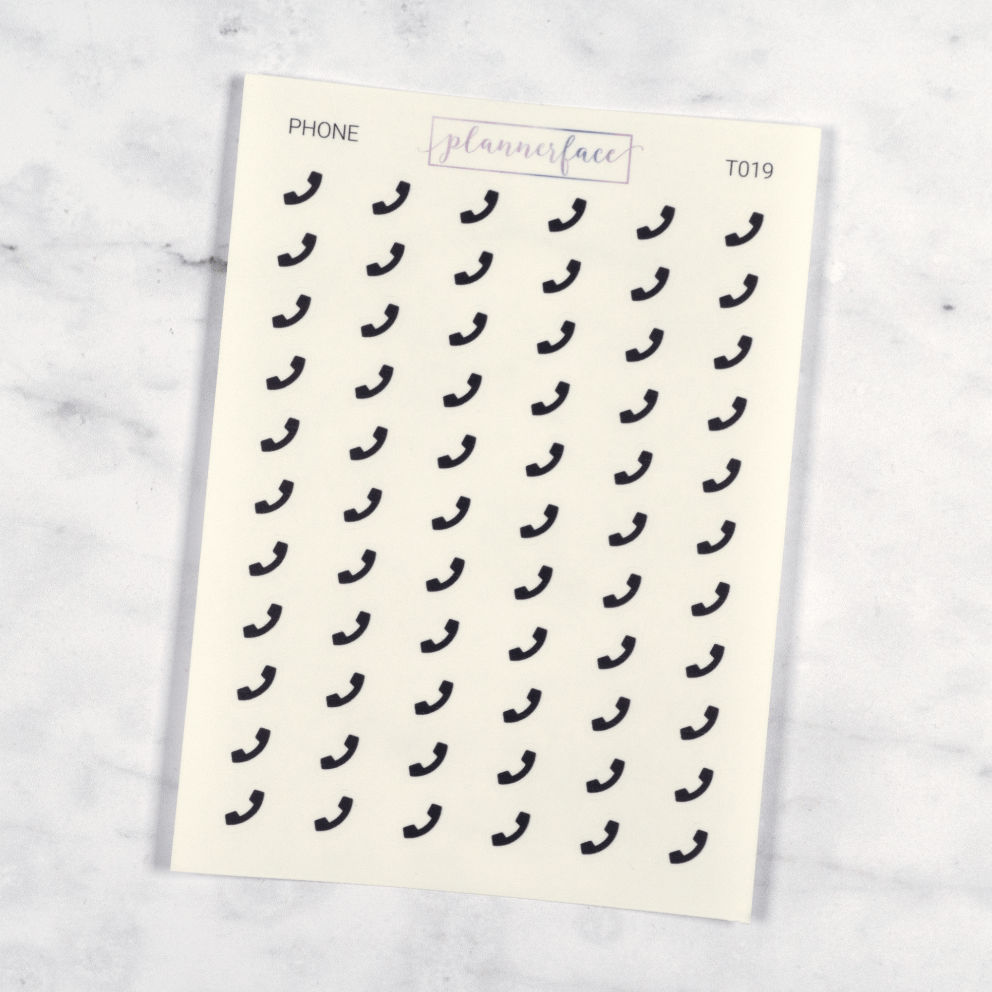 Phone Transparent Icon Stickers by Plannerface
