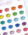 Piggy Bank Multicolour Doodles by Plannerface