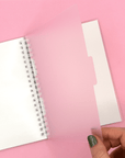Pink Divider Set for Reusable Sticker Albums by Plannerface