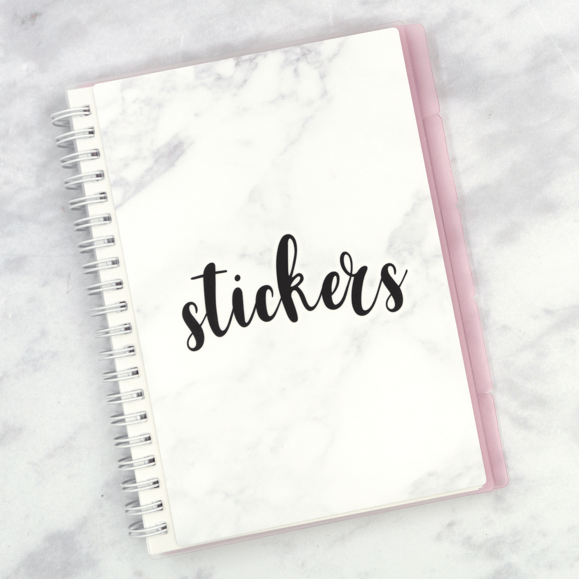 Pink Divider Set for Reusable Sticker Albums by Plannerface