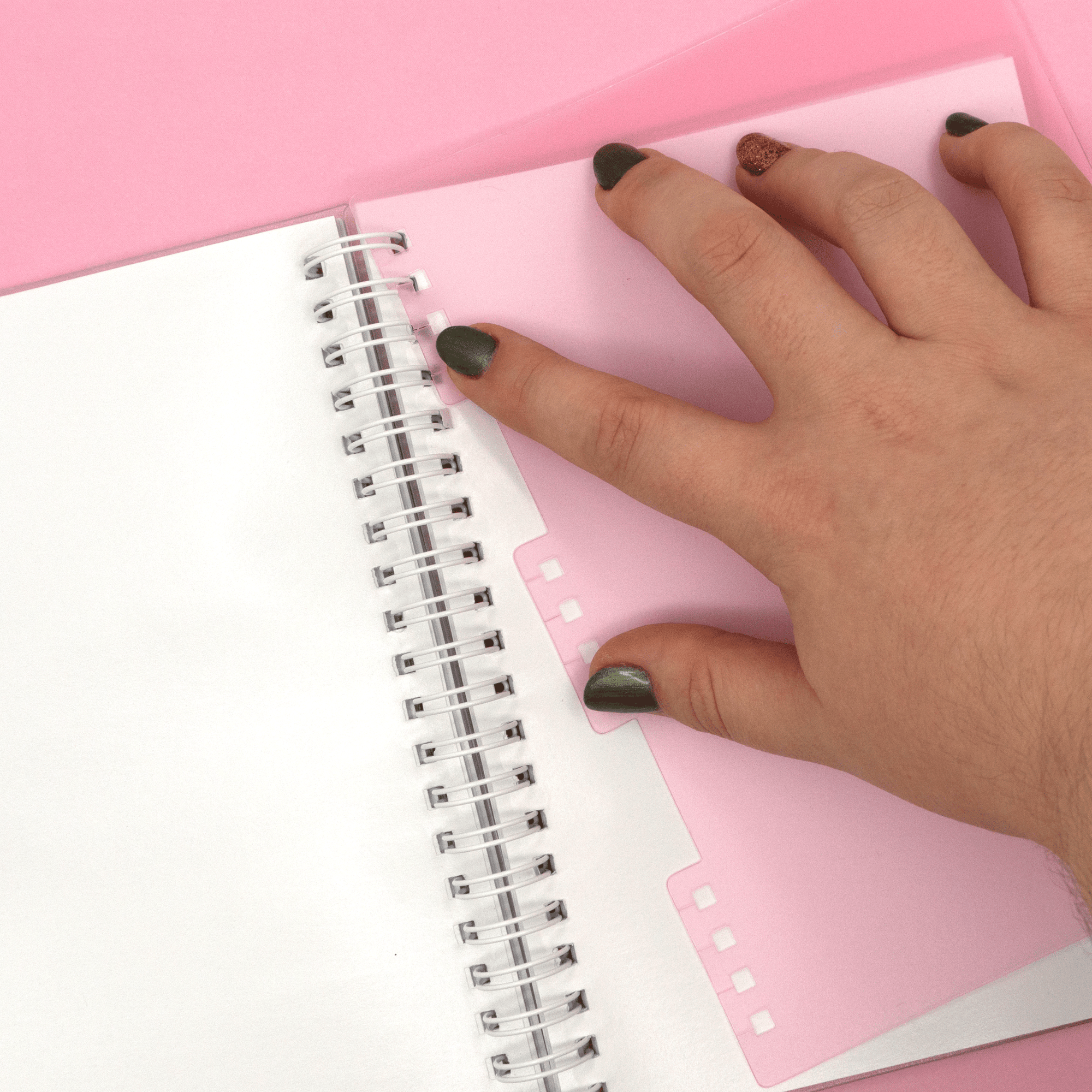 Pink Divider Set for Reusable Sticker Albums by Plannerface