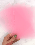 Pink Divider Set for Reusable Sticker Albums by Plannerface