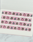 Pink Pumpkin | Holo Foiled Doodle Washi Tape by Plannerface