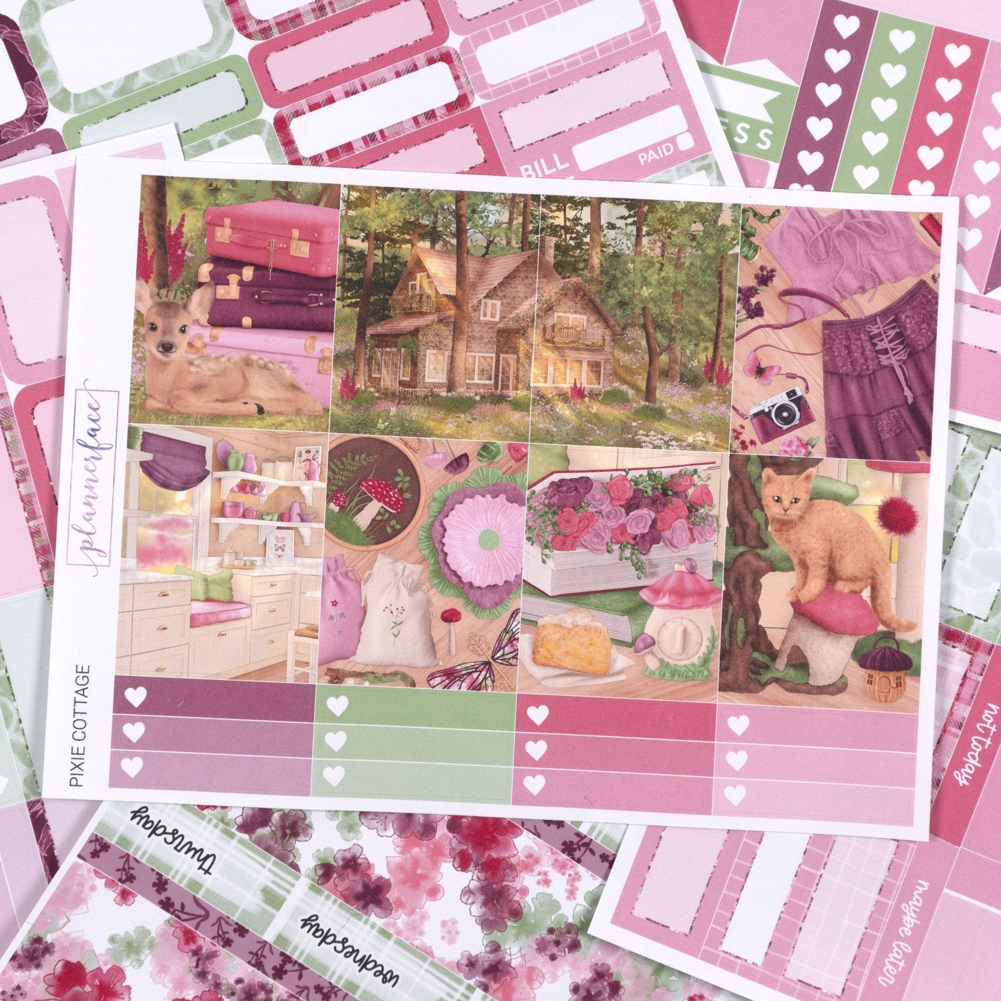 Pixie Cottage Weekly Kit by Plannerface