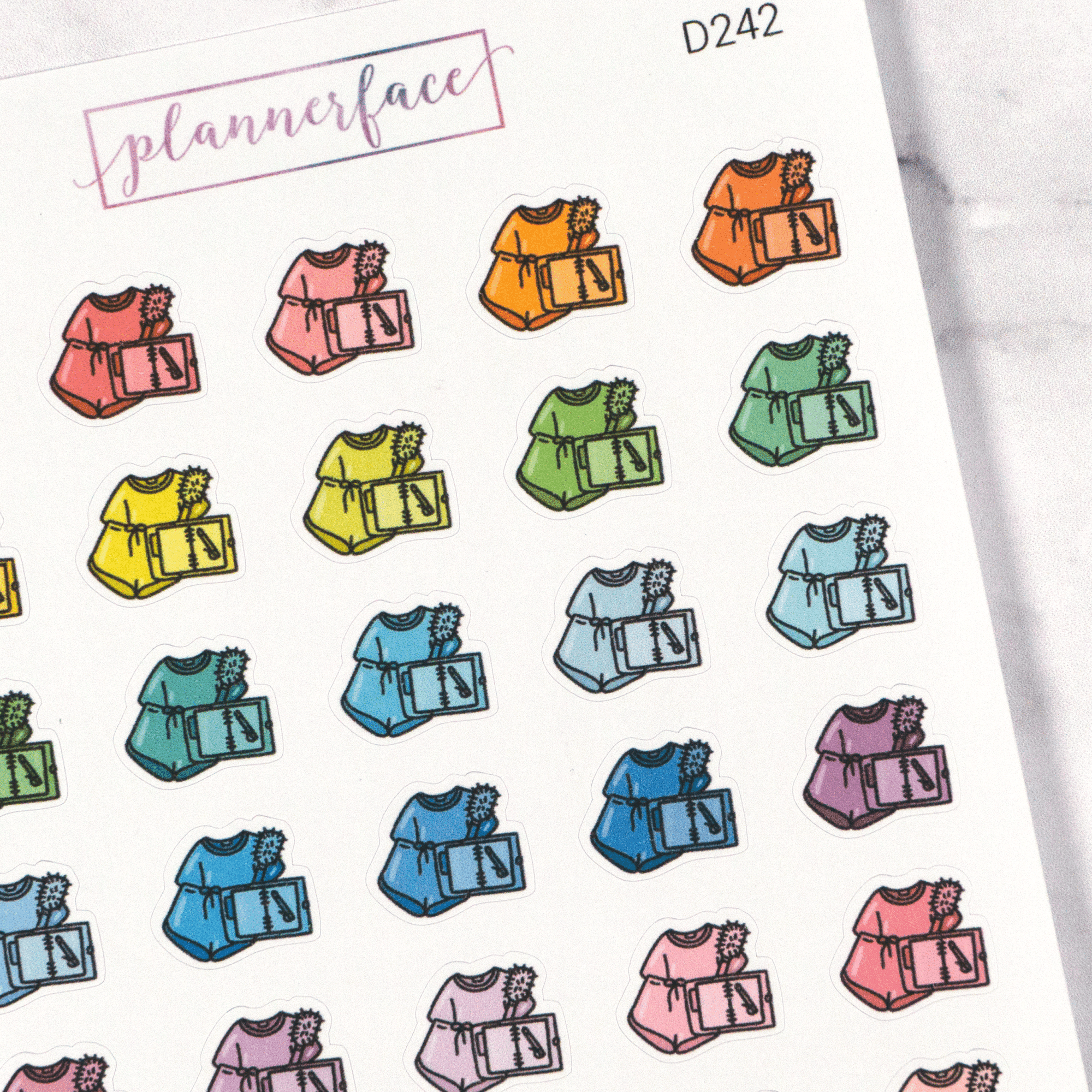 Planning & PJs Multicolour Doodles by Plannerface