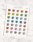 Playing Cards Multicolour Doodles by Plannerface