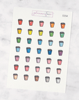 Popcorn (Single) Multicolour Doodles by Plannerface