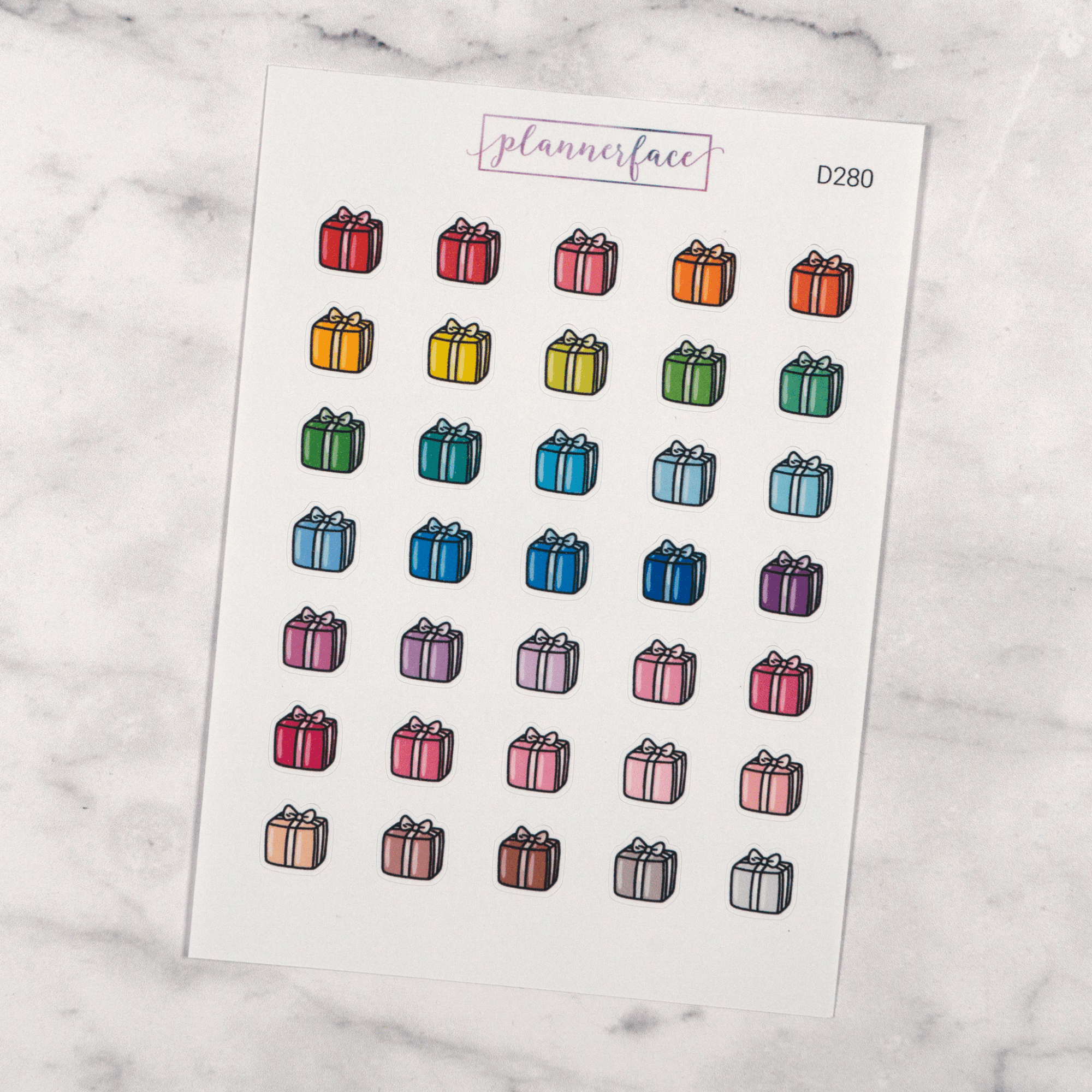 Present Multicolour Doodles by Plannerface