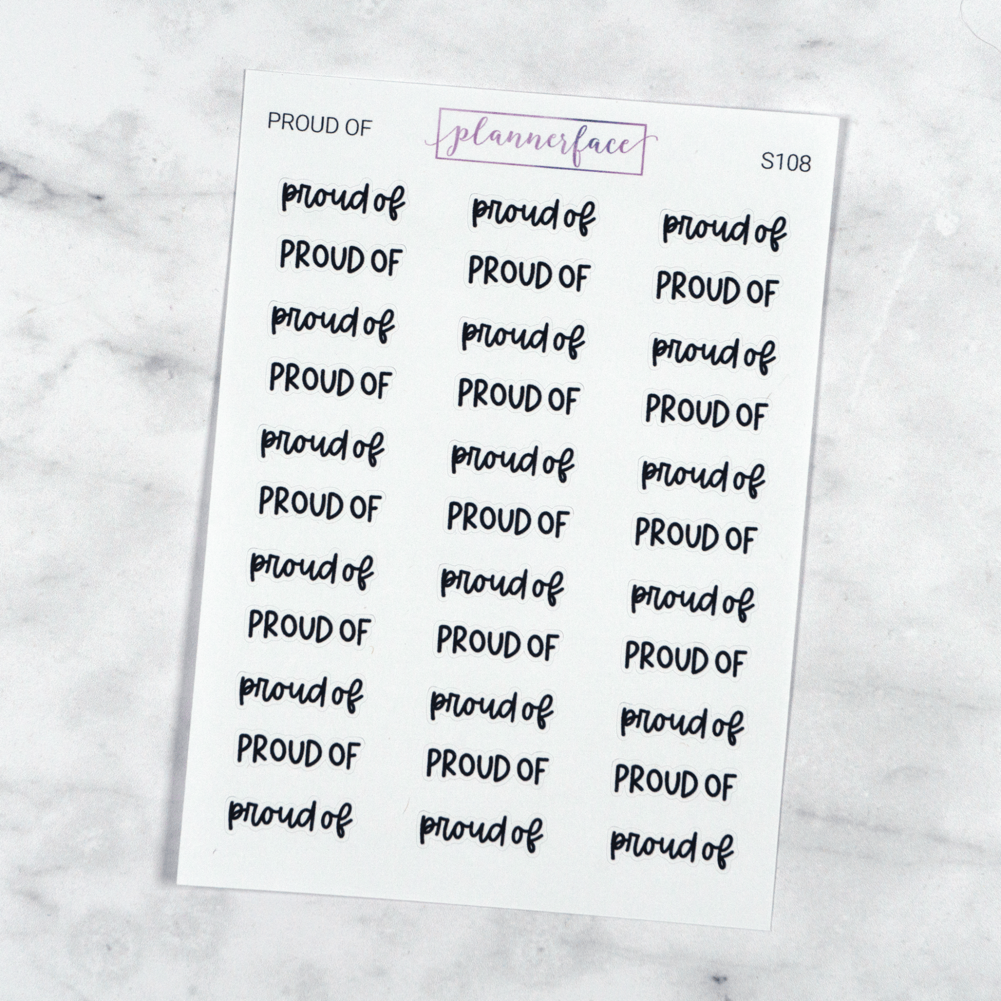 Proud Of | Scripts by Plannerface