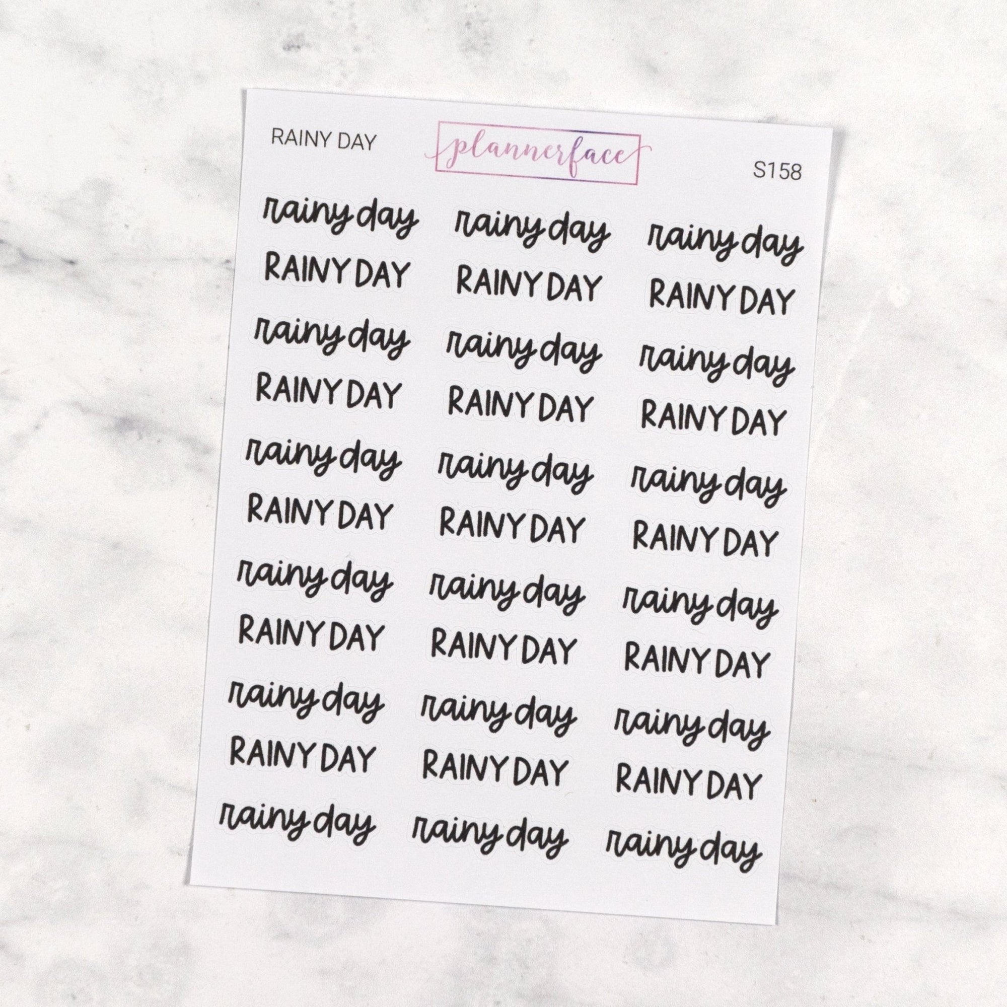 Rainy Day | Scripts by Plannerface