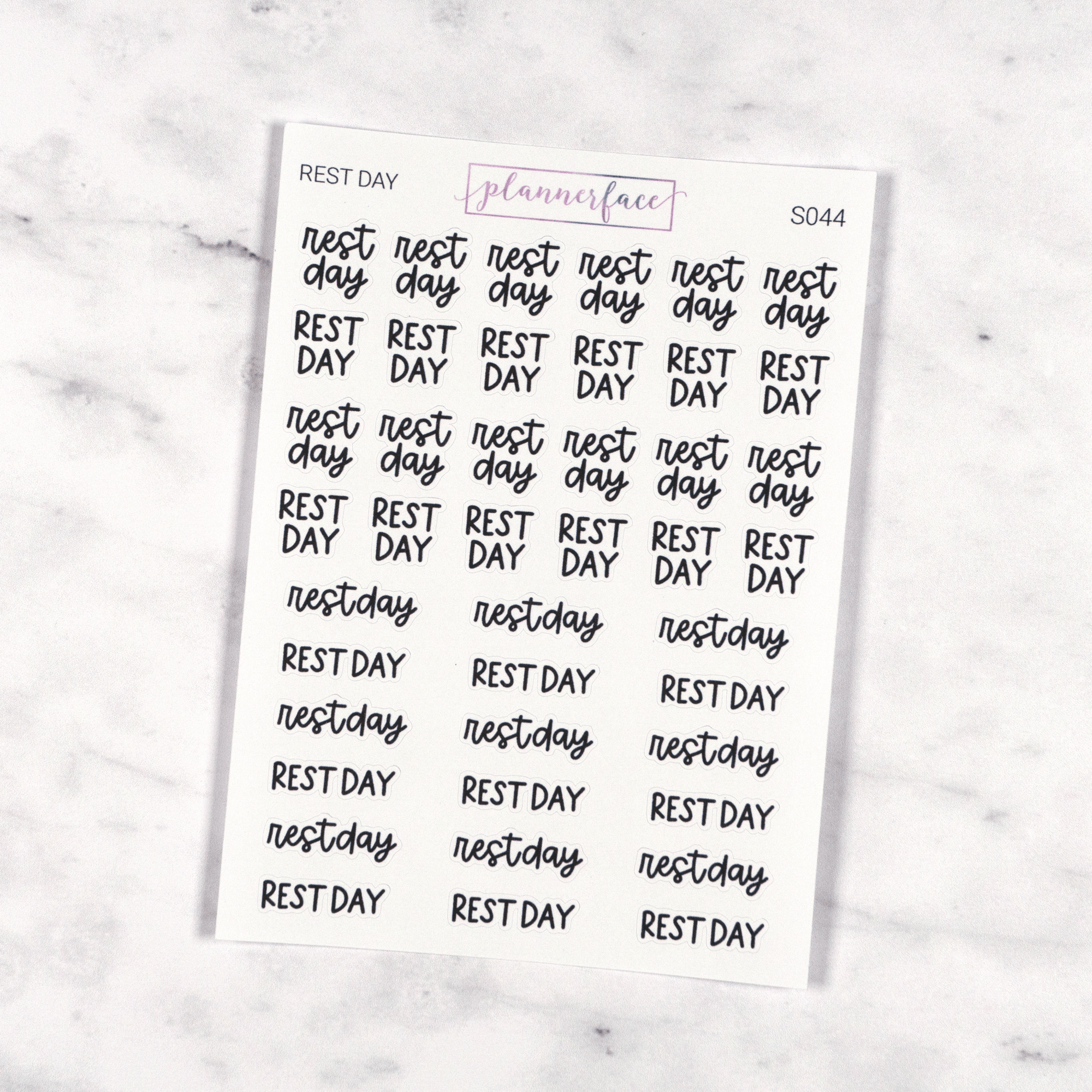 Rest Day | Scripts by Plannerface