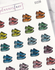 Running Shoes Multicolour Doodles by Plannerface